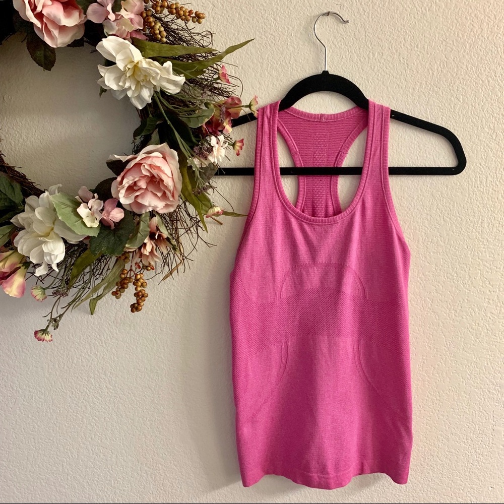 lululemon athletica Pink Racerback Tank Top